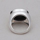 Green Amethyst Silver Ring