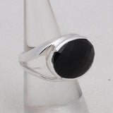Green Amethyst Silver Ring