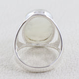 Natural Labradorite Silver Ring