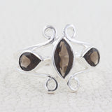 Natural Blue Topaz Sterling Silver Rings