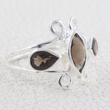 Natural Blue Topaz Sterling Silver Rings