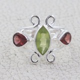 Natural Blue Topaz Sterling Silver Rings