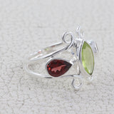 Natural Blue Topaz Sterling Silver Rings