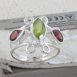 Natural Blue Topaz Sterling Silver Rings