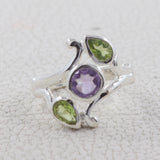 925 Sterling Silver Blue Topaz Ring