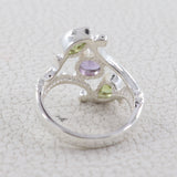 925 Sterling Silver Blue Topaz Ring