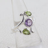 925 Sterling Silver Blue Topaz Ring