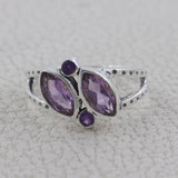 Blue Topaz Silver Ring