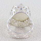 Natural Labradorite Silver Rings