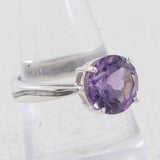 Amethyst Birthstone Sterling Silver Rings