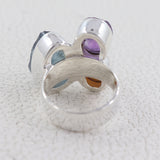 Rough Bear Quartz Silver Rings