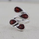 Natural Citrine Silver Ring