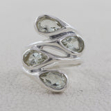 Natural Citrine Silver Ring