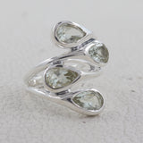Natural Citrine Silver Ring