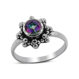 Natural Peridot Sterling Silver Rings