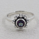 Natural Peridot Sterling Silver Rings