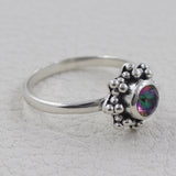 Natural Peridot Sterling Silver Rings