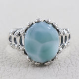 Larimar Silver Rings