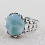 Larimar Silver Rings