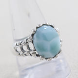 Larimar Silver Rings