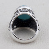 Larimar Gemstone 925 Sterling Silver Rings