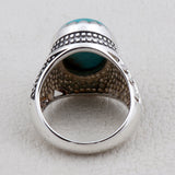 Larimar Gemstone 925 Sterling Silver Rings