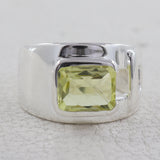 Blue Topaz Silver Rings