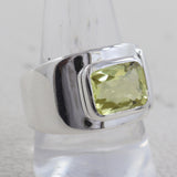 Blue Topaz Silver Rings
