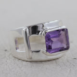 Blue Topaz Silver Rings