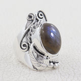 Labradorite Silver Rings