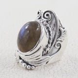 Labradorite Silver Rings