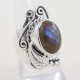Labradorite Silver Rings