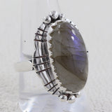 Labradorite 925 Sterling Silver Rings