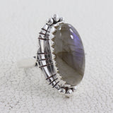 Labradorite 925 Sterling Silver Rings
