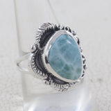925 Sterling Silver Larimar Ring
