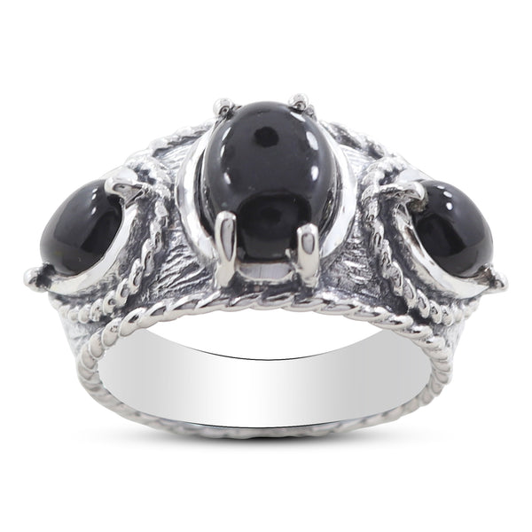 Black Onyx 925 Sterling Silver Rings