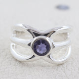 Iolite Silver Rings