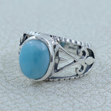 Natural Labradorite Silver Rings