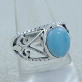 Natural Labradorite Silver Rings