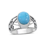 Natural Labradorite Silver Rings