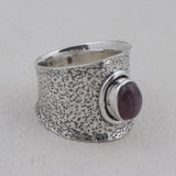 Star Ruby Gemstone 925 Sterling Silver Rings