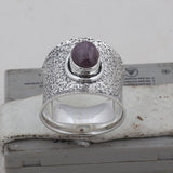 Star Ruby Gemstone 925 Sterling Silver Rings