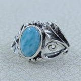 Larimar Silver Rings