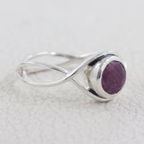 Amethyst Silver Ring