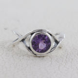Amethyst Silver Ring