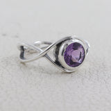 Amethyst Silver Ring
