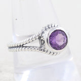 Amethyst Silver Ring