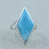 Larimar Silver Rings