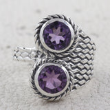 Amethyst Silver Ring