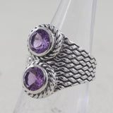 Amethyst Silver Ring